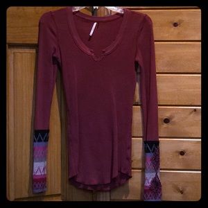 Free People Long Sleeved Shirt